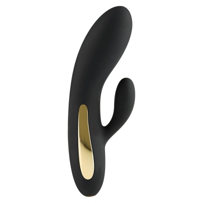 Wibrator Splendor Rabbit Black z podwójną stymulacją punktu G i łechtaczki, 17 cm - 1