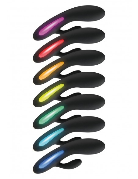 Ekskluzywny wibrator Splendor Rabbit Black - Wibratory Króliczki - 3