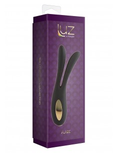 Ekskluzywny wibrator Flare Bunny Black - WIBRATORY EKSKLUZYWNE - 1 2