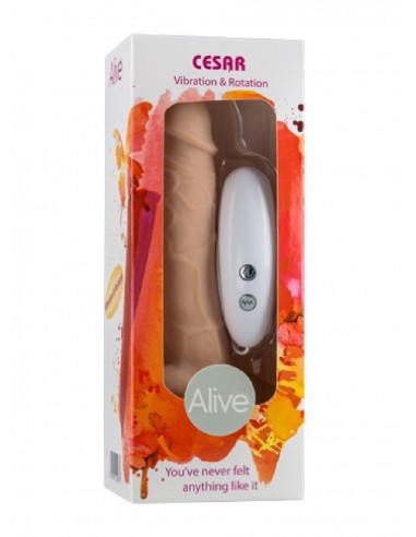 Wibrator z cyberskóry Al Cesar Realistic Rotacje I Wibracje - Wibratory Realistyczne - 2