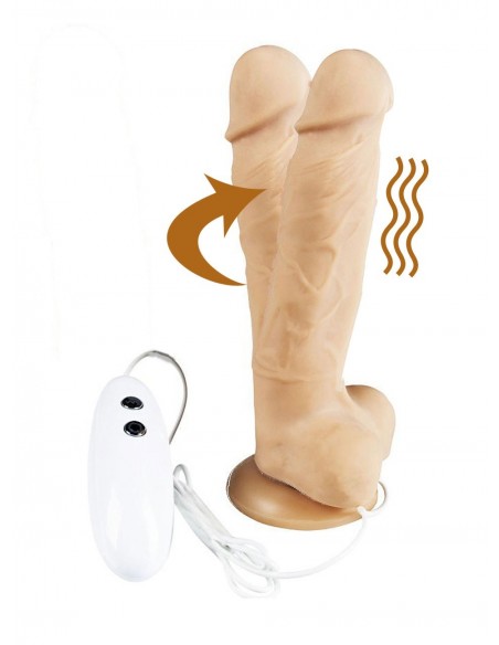 Wibrator z cyberskóry Al Cesar Realistic Rotacje I Wibracje - Wibratory Realistyczne - 3