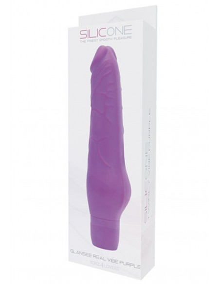 Wibrator Realistico Glansee Real Vibe Silicone Purple - Wibratory Klasyczne - 2