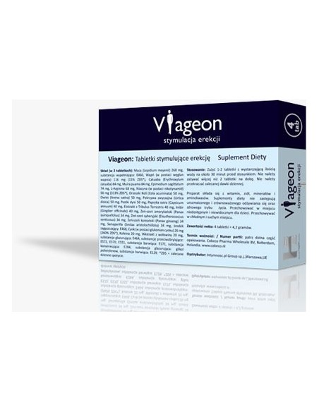 Viageon 4 kaps. - Dłuższa i mocniejsza erekcja - 2