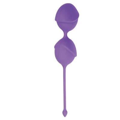 Kulki gejszy Delight Pussy Lichee silikonowe fioletowe 3,5 cm - 1