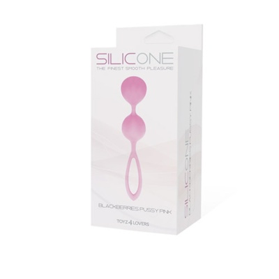 Kulki gejszy Palline Blackberries silikonowe różowe 3 cm - 1 2