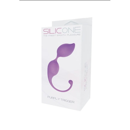 Kulki stymulujące PALLINE TRIGGER Silicone Purply 20 cm fioletowe - 2