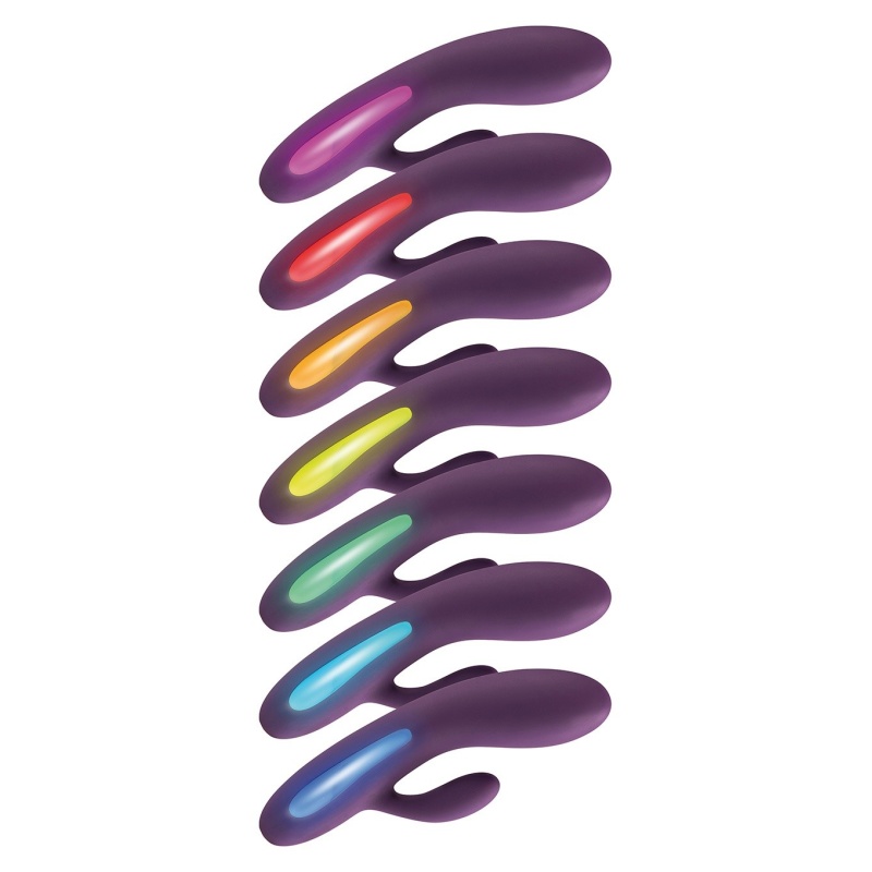 Wibrator króliczek Splendor Purple z podwójnym silnikiem, 17 cm - 3