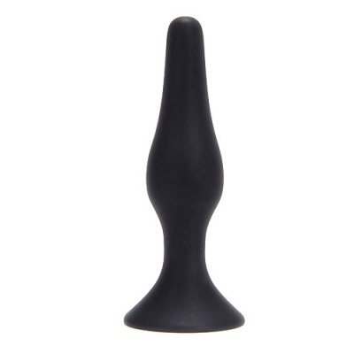 Korek analny Silicone Anal Bottle Plug Small 10,5 cm (czarny) - 1 2