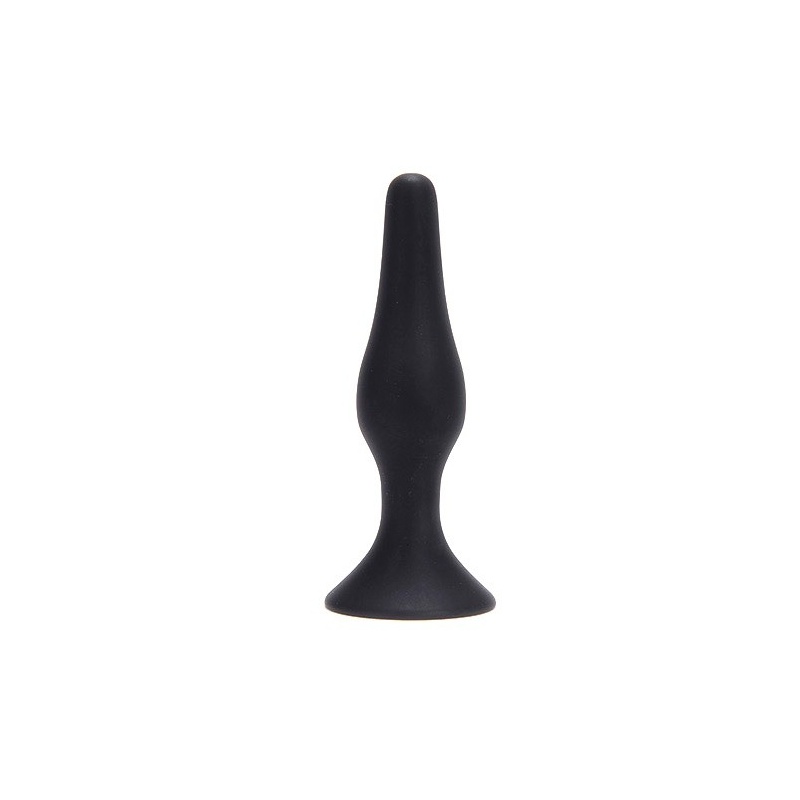 Korek analny Silicone Anal Bottle Plug Small 10,5 cm (czarny) - 2