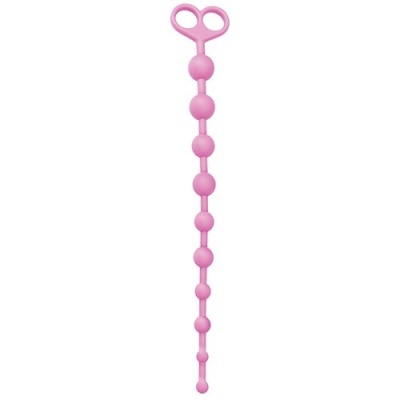 Kulki analne Silicone Anal Juggling Ball 33,6 cm Różowe - 1