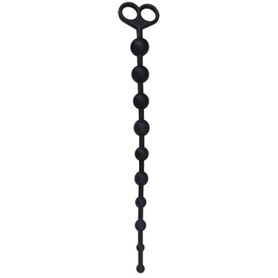 Sonda analna kulkowa Juggling Ball Silikon Czarna 33,6 cm - 1