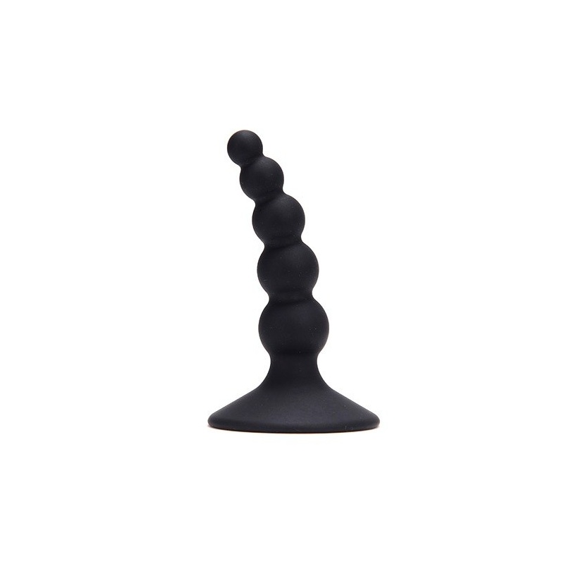 Korek analny Domino Ass Punisher Silikonowy Czarny 9,5 cm - 2