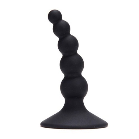 Korek analny Domino Ass Punisher Silikonowy Czarny 9,5 cm - 2