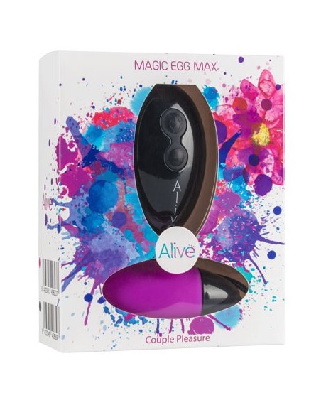 Jajeczko wibrujące Max Remote Control Func:10 Violet - Wibratory Jajeczka - 1