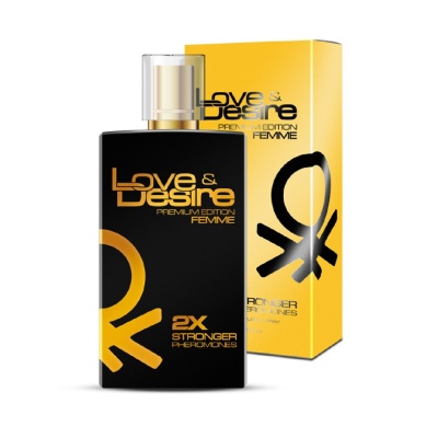 Feromony Gold dla kobiet 100 ml w czarno-złotym opakowaniu - 1