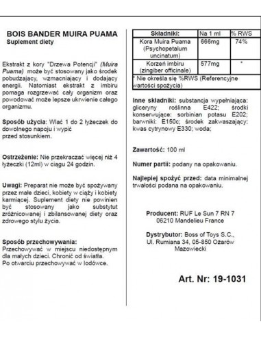 Bois Bande 100 ml - Zwiększenie libida i potencji u kobiet - 2