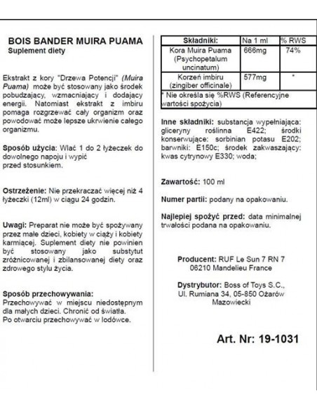 Bois Bande 100 ml - Zwiększenie libida i potencji u kobiet - 2