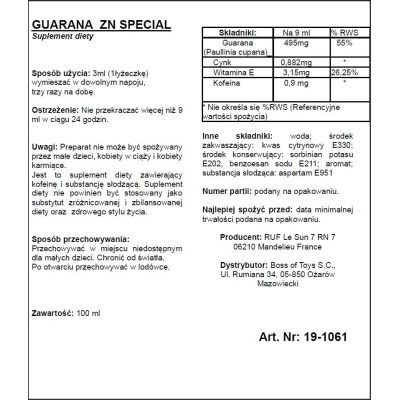 Guarana ZN Special 100 ml – ekstrakt z guarany - 1 2