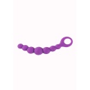 Kulki analne Bubble Chain — 6 kulistych segmentów, silikon medyczny, 19 cm, Ø maks. 3 cm - 1