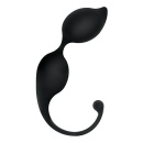Kulki erotyczne Palline Trigger Silicone 20 cm, czarne - 1