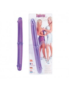 Podwójne dildo Twinzer 32 cm Fioletowe - Dilda podwójne - 1
