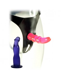 Strapon Double Tip Strap On Kinx - Strap-ony, dilda na pasku bez wibracji - 1