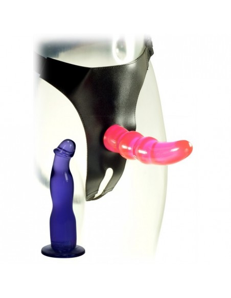 Strapon Double Tip Strap On Kinx - Strap-ony, dilda na pasku bez wibracji - 1