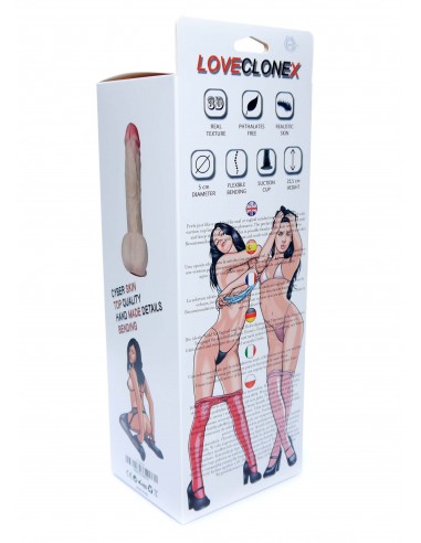 Dildo z cyberskóry Dionizos-Loveclonex 9,5"-Flexible - Dilda realistyczne - 4