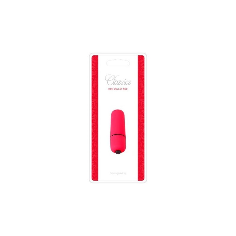 Mini wibrator Bullet Classics czerwony 5,5 cm - 2