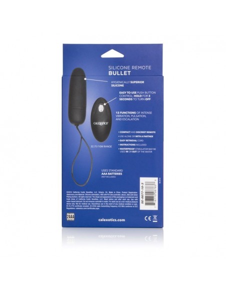 Jajeczko wibrujące Remote Bullet Black - Wibratory Jajeczka - 5
