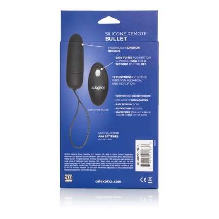 Wibrator punktowy Silicone Remote Bullet z pilotem 9 cm - 5