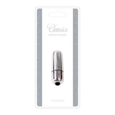 Wibrator mini Bullet Classics srebrny 5,5 cm - 1 2