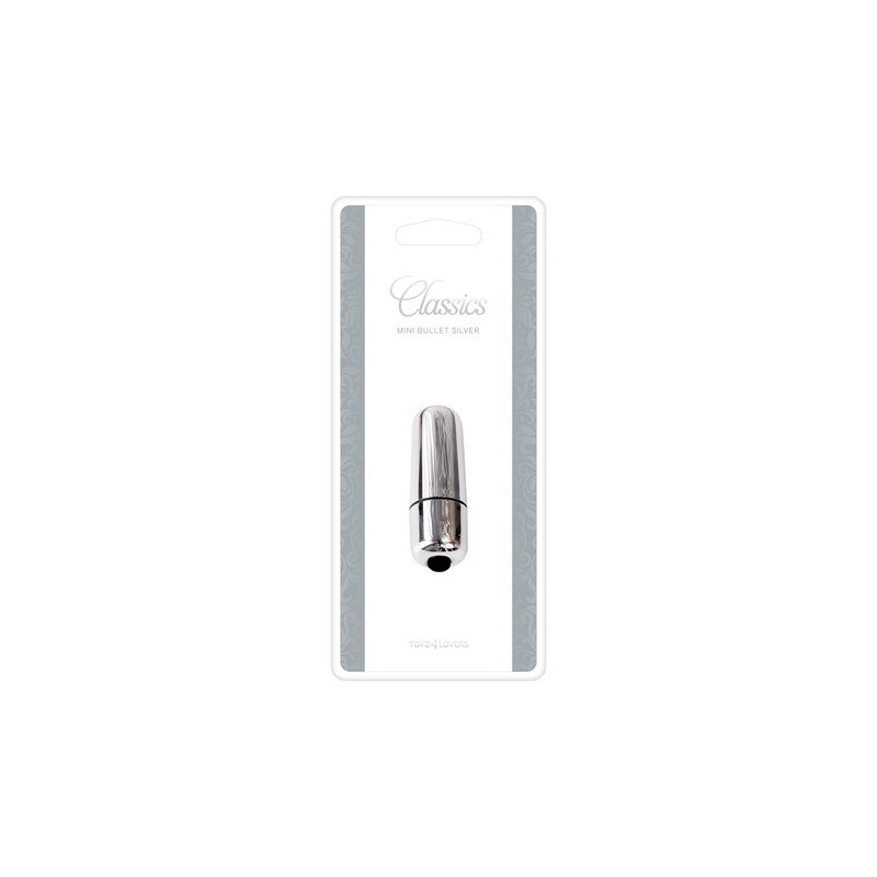 Wibrator mini Bullet Classics srebrny 5,5 cm - 2