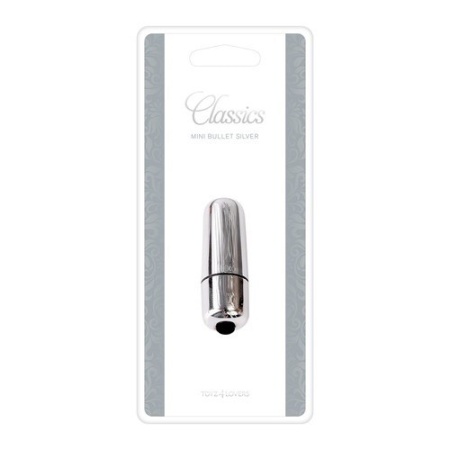 Wibrator mini Bullet Classics srebrny 5,5 cm - 2