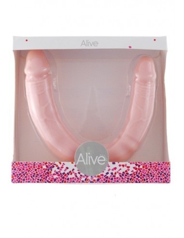 Podwójne dildo realistyczne Alive 30 cm Cieliste - Dilda podwójne - 2