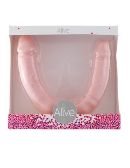 Podwójne dildo realistyczne Alive 30 cm Cieliste - Dilda podwójne - 2