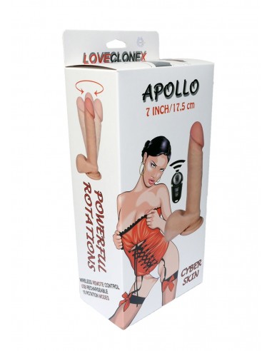 Realistyczny Wibrator z Cyberskóry Apollo Loveclonex Rotacyjny - Wibratory Realistyczne - 4