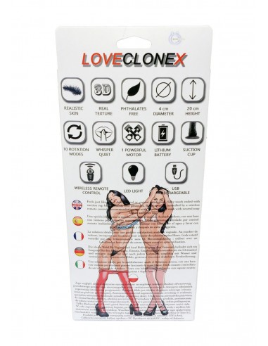 Realistyczny Wibrator z Cyberskóry Apollo Loveclonex Rotacyjny - Wibratory Realistyczne - 6