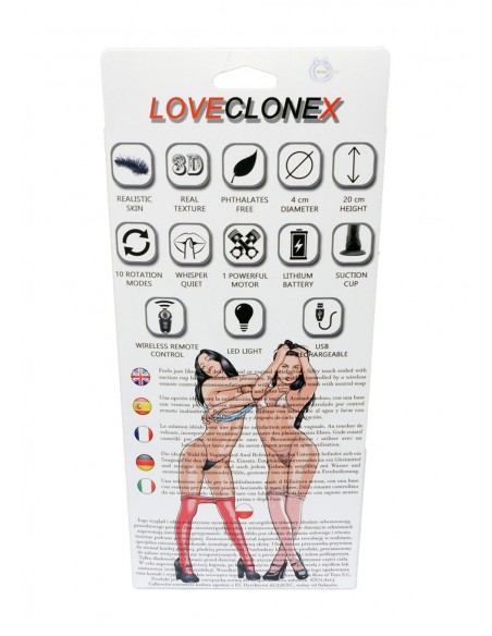 Realistyczny Wibrator z Cyberskóry Apollo Loveclonex Rotacyjny - Wibratory Realistyczne - 6