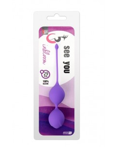 Kulki Gejszy See You In Bloom Duo Balls 29Mm Purple - Kulki Gejszy Podwójne i Pojedyncze - 1