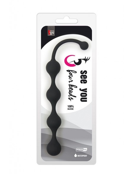 Kulki analne See You Four Beads Anal Black - Kulki analne, koraliki analne - 2