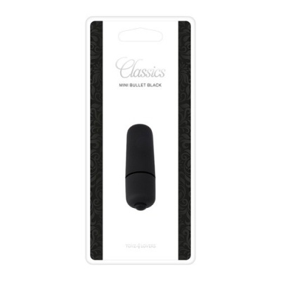 Mini wibrator Bullet Classics 5,5 cm, czarny - 1 2