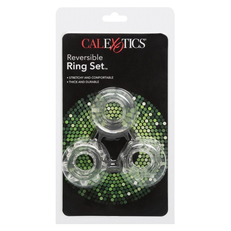 Zestaw odwracalnych pierścieni erekcyjnych Reversible Ring Set o szerokości 2 cm - 2
