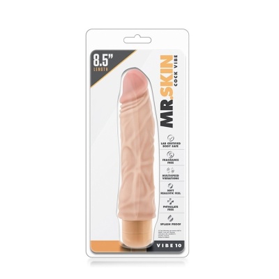 Wibrator realistyczny Cock Vibe 10 z żyłkowaną teksturą, regulacją wibracji i IPX7, 21,6 cm (19,1 cm wkładana) - 1 2