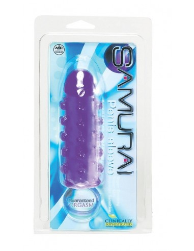 Stymulująca Nakładka Na Penisa Samurai Penis Sleeve Purple - Przedłużki i nakładki na penisa - 1