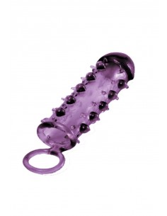 Stymulująca Nakładka Na Penisa Samurai Penis Sleeve Purple - Przedłużki i nakładki na penisa - 1 2