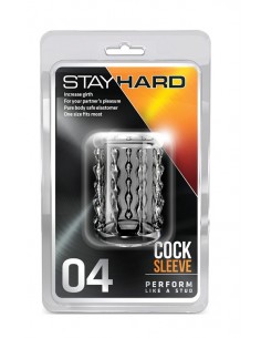 Nakładka Na Penisa  Stay Hard Cock Sleeve 04 Clear - Przedłużki i nakładki na penisa - 1 2