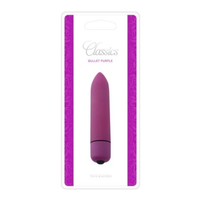 Wibrator punktowy Bullet Classics 9 cm, fioletowy - 1 2