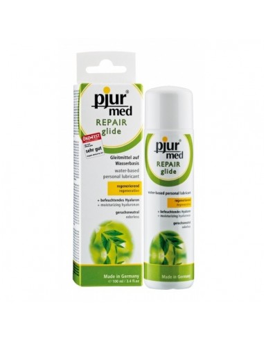 Żel intymny Pjur Med Repair Glide 100 ml Waterbased/Hyaluronan - Lubrykanty na bazie wody - 1