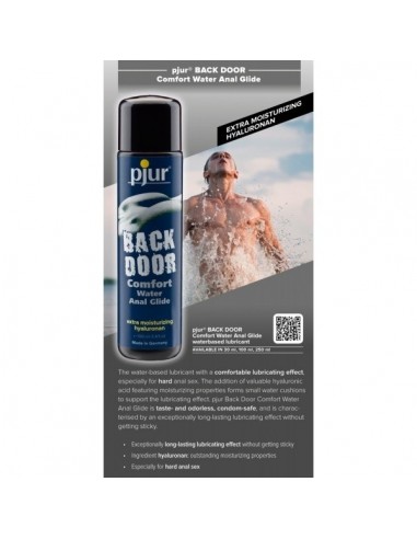 Żel intymny Pjur Backdoor Comfort Glide 100 ml Waterbased With Hyaluronan - Lubrykanty na bazie wody - 2